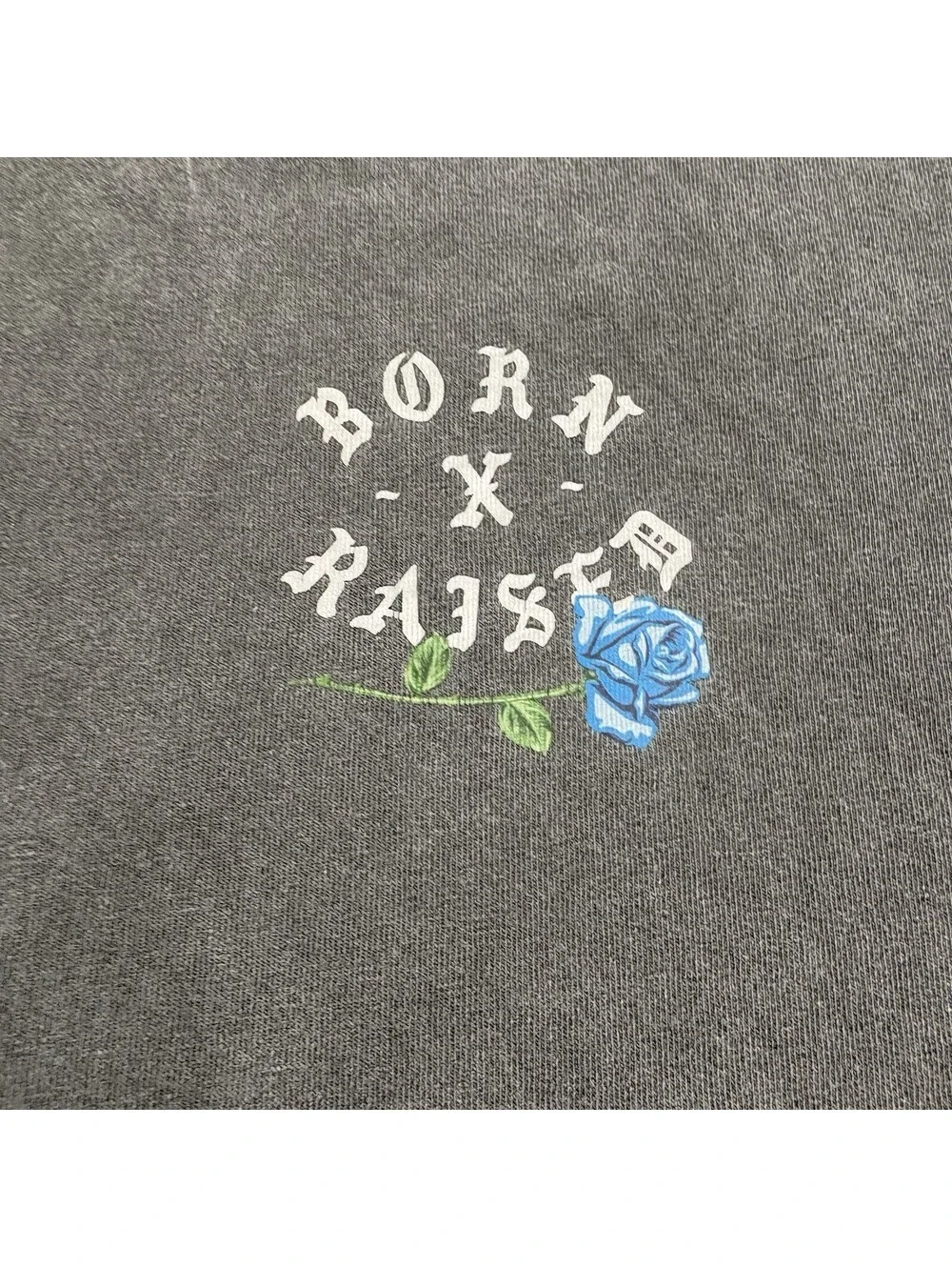 Born And Raised On The Turf Rose T Shirt Size 3XL Gray